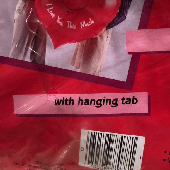 NI P Vintage GIANT 30” inflatable heart with I love you this much” message - Picture 10 of 11